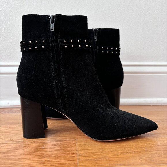 Paige Celia Studded Leather Ankle Booties - Picture 7 of 9